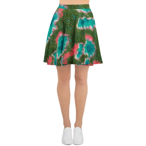 Verdant Lagoon on a Skater Skirt