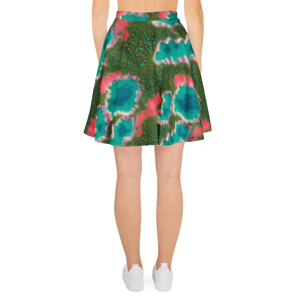 Verdant Lagoon on Skater Skirt — Back