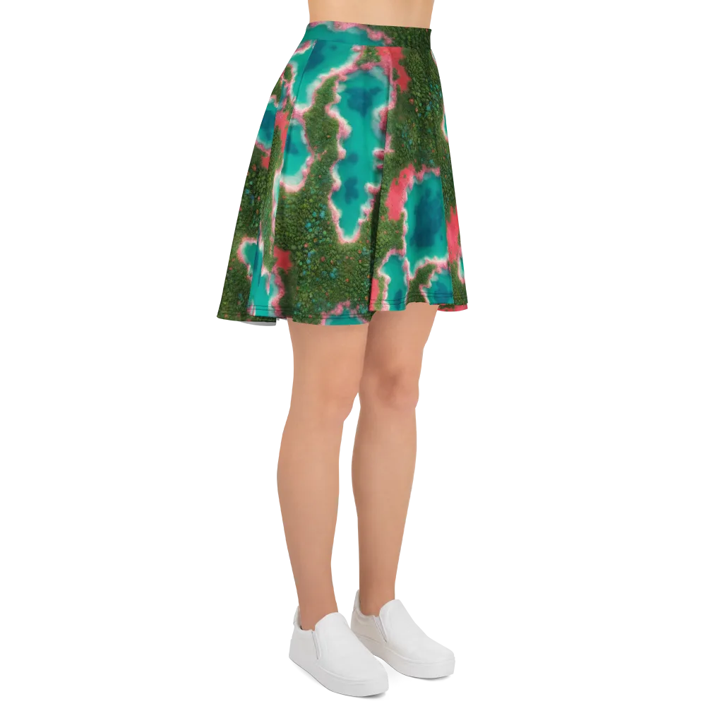Verdant Lagoon on Skater Skirt — Right