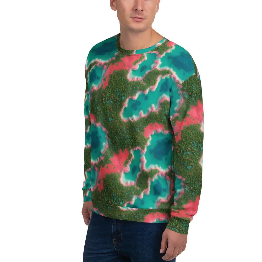 Verdant Lagoon on Sweatshirt — Left Front