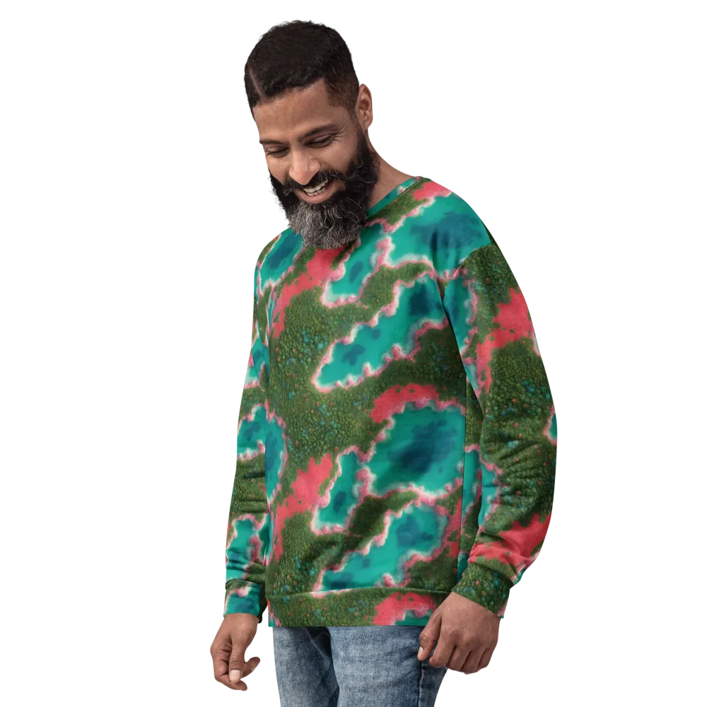 Verdant Lagoon on Sweatshirt — Left Front
