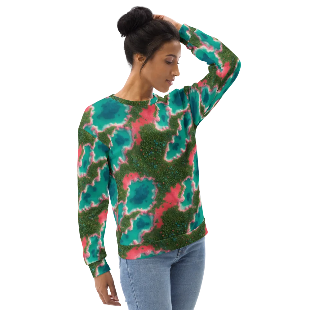 Verdant Lagoon on Sweatshirt — Right Front