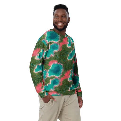 Verdant Lagoon on a Sweatshirt