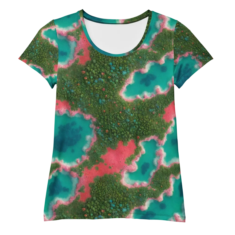 Verdant Lagoon on Women's Athletic T-Shirt — Front