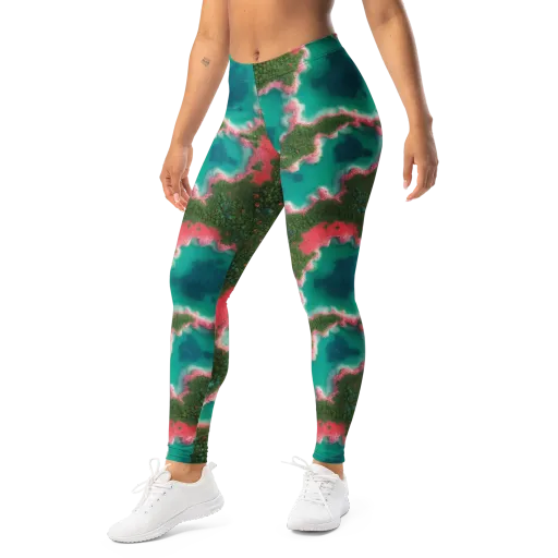 Verdant Lagoon on a Leggings
