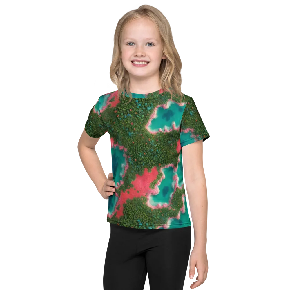 Verdant Lagoon on Kids Crew Neck T-Shirt — Front