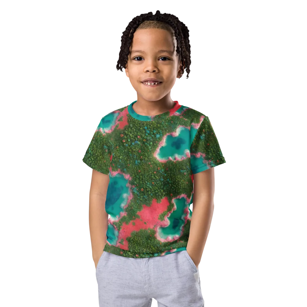 Verdant Lagoon on Kids Crew Neck T-Shirt — Front