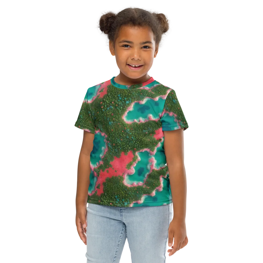 Verdant Lagoon on Kids Crew Neck T-Shirt — Front