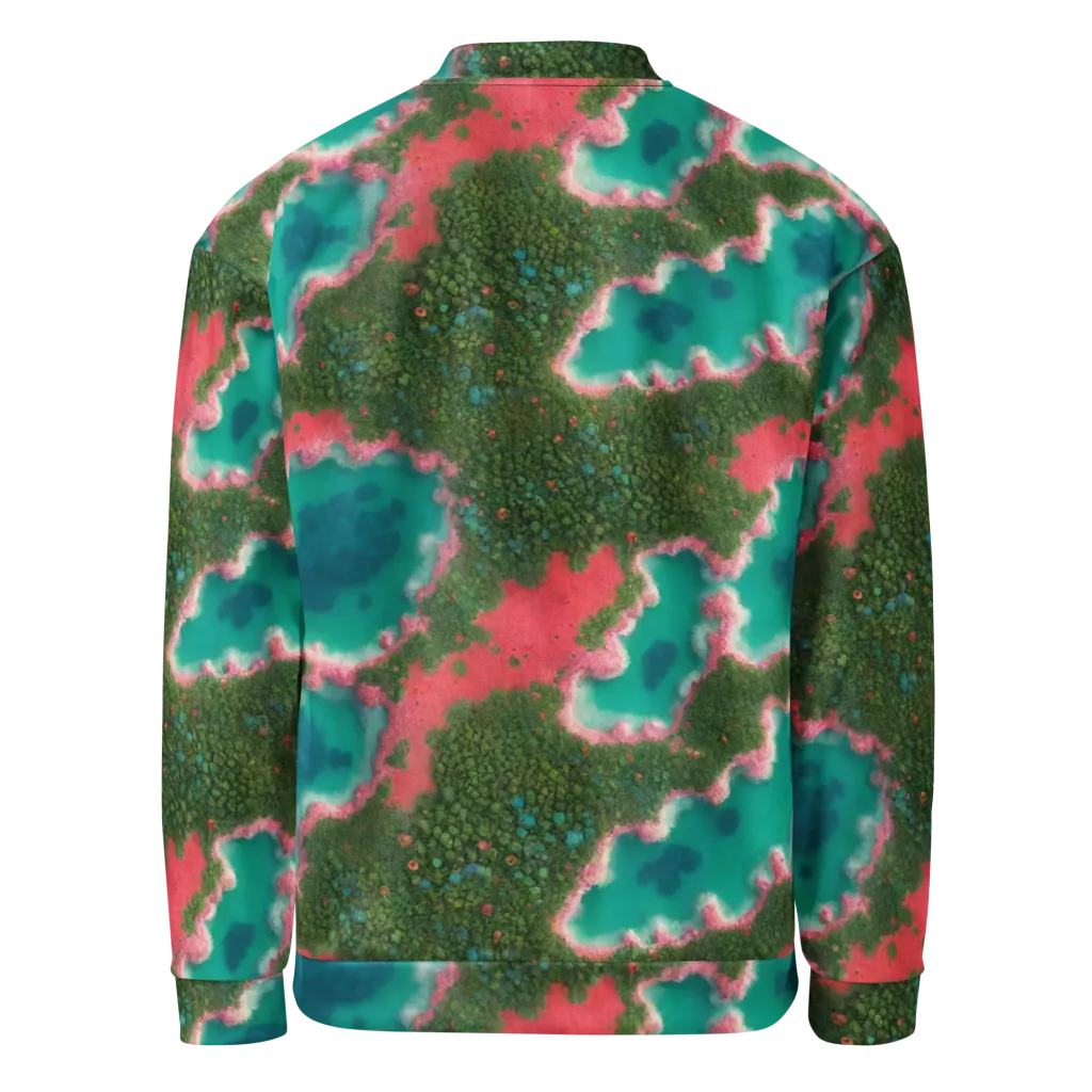 Verdant Lagoon on Bomber Jacket — Back