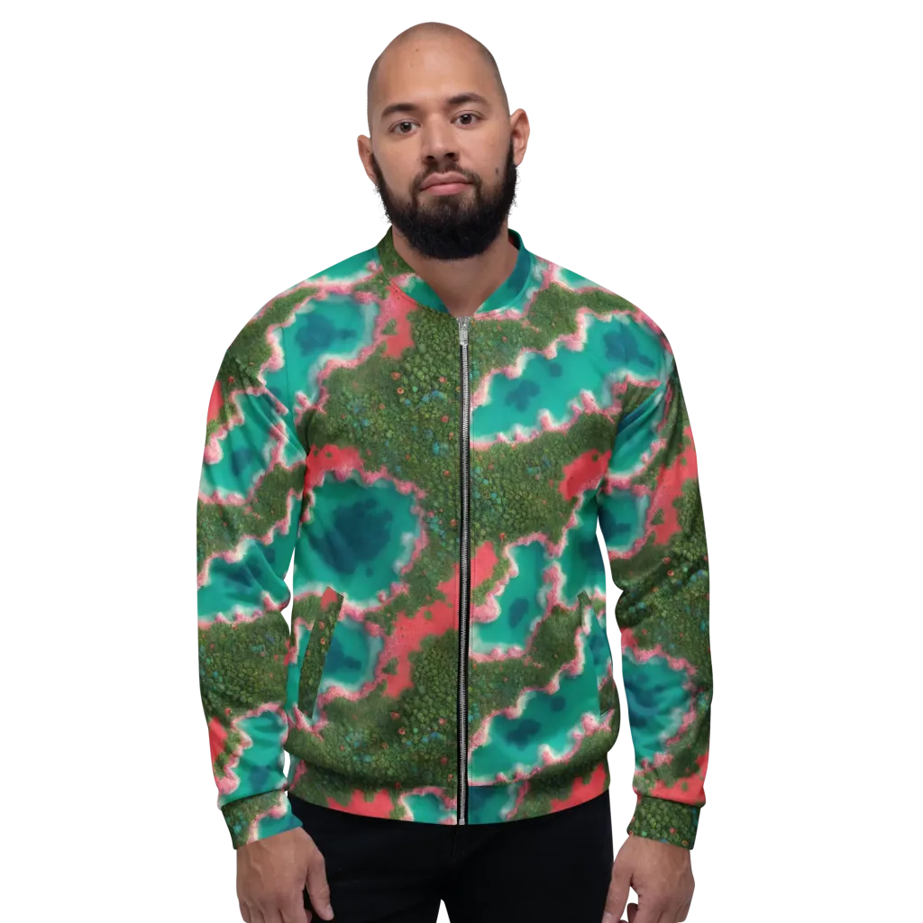 Verdant Lagoon on Bomber Jacket — Front