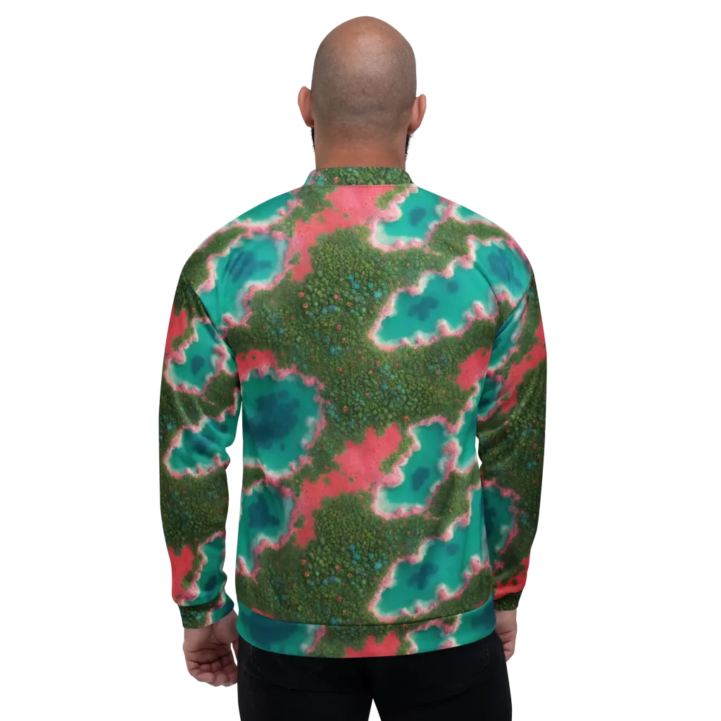 Verdant Lagoon on Bomber Jacket — Back