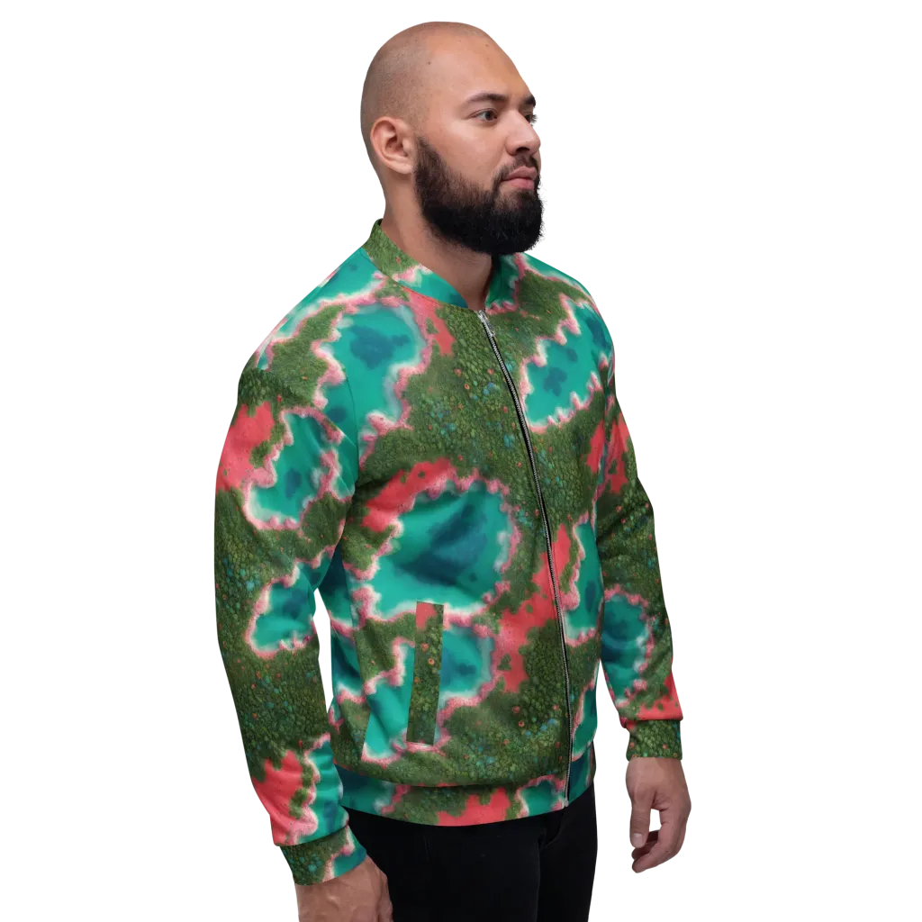 Verdant Lagoon on Bomber Jacket — Right