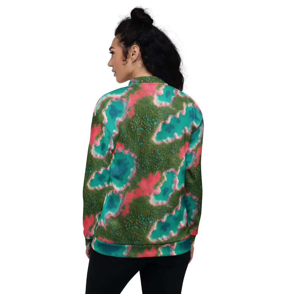 Verdant Lagoon on Bomber Jacket — Back
