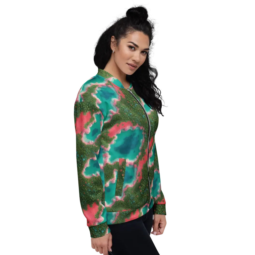 Verdant Lagoon on Bomber Jacket — Right
