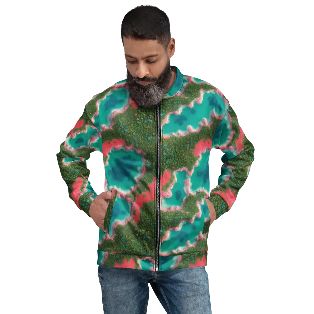 Verdant Lagoon on Bomber Jacket — Front