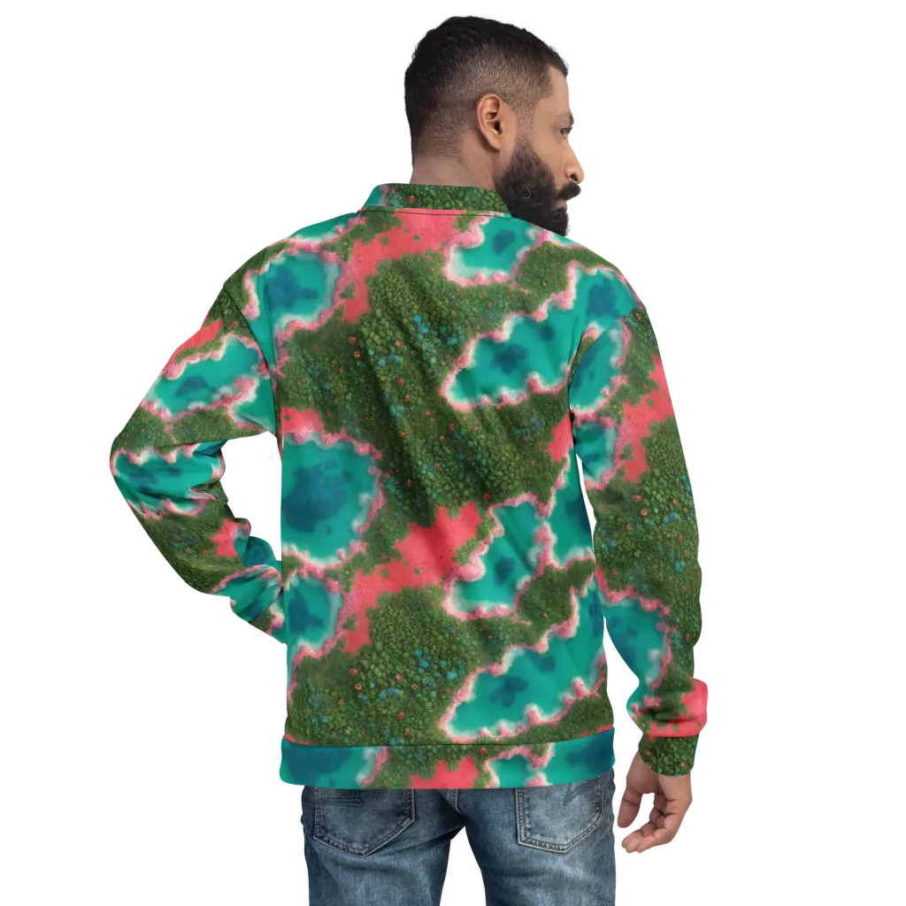 Verdant Lagoon on Bomber Jacket — Back