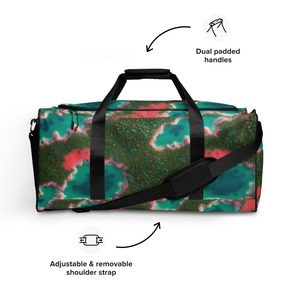Verdant Lagoon on Duffle Bag — Front
