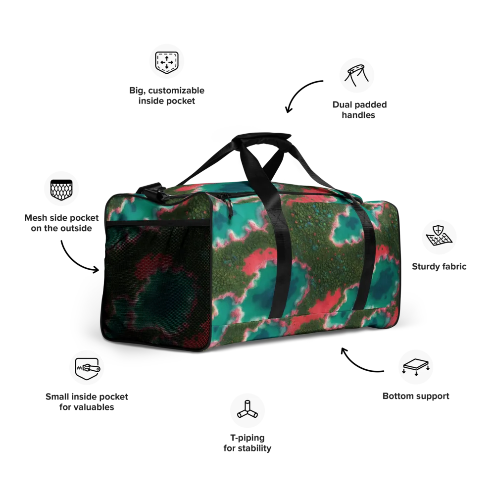 Verdant Lagoon on Duffle Bag — Right Front