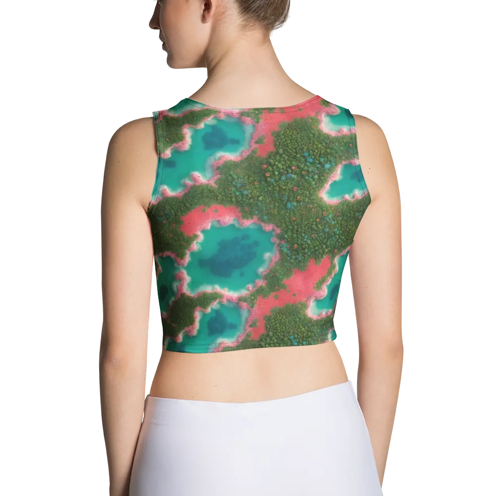 Verdant Lagoon on Crop Top — Back