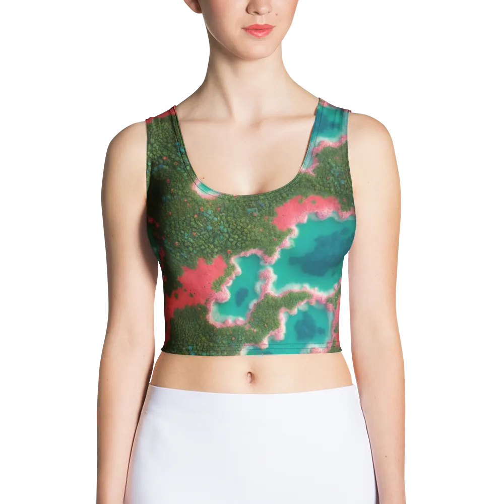 Verdant Lagoon on Crop Top — Front