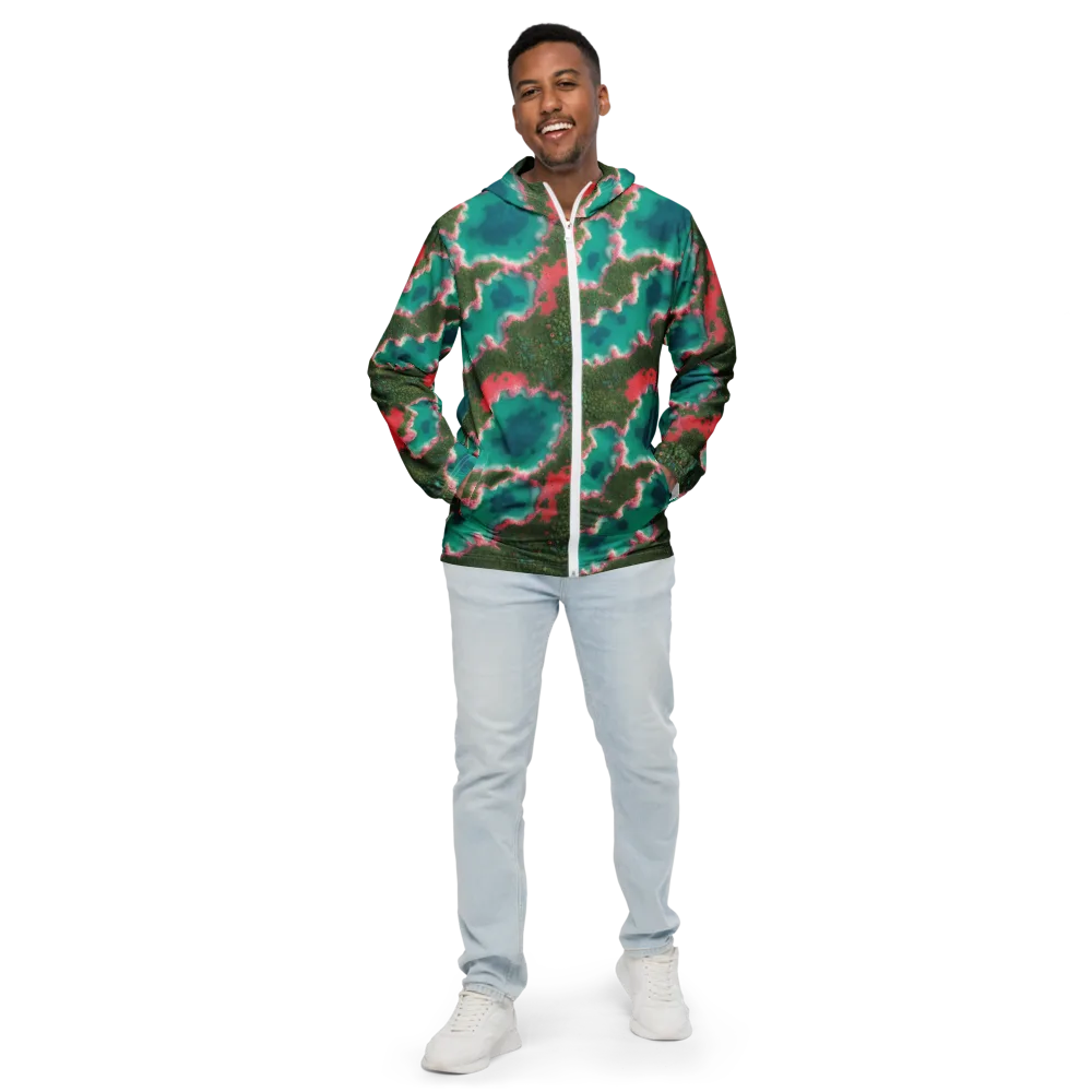 Verdant Lagoon on Men's Windbreaker — Front