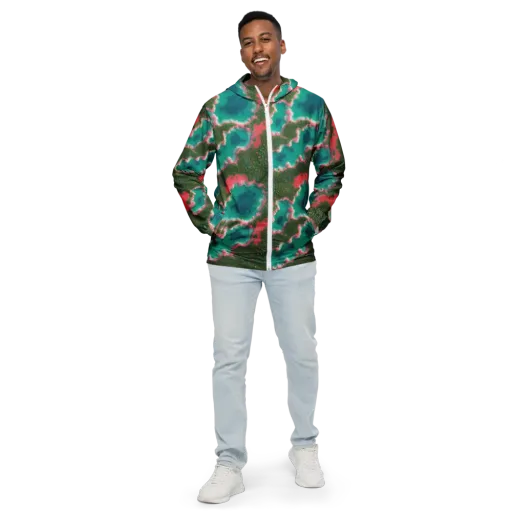 Verdant Lagoon on a Men's Windbreaker