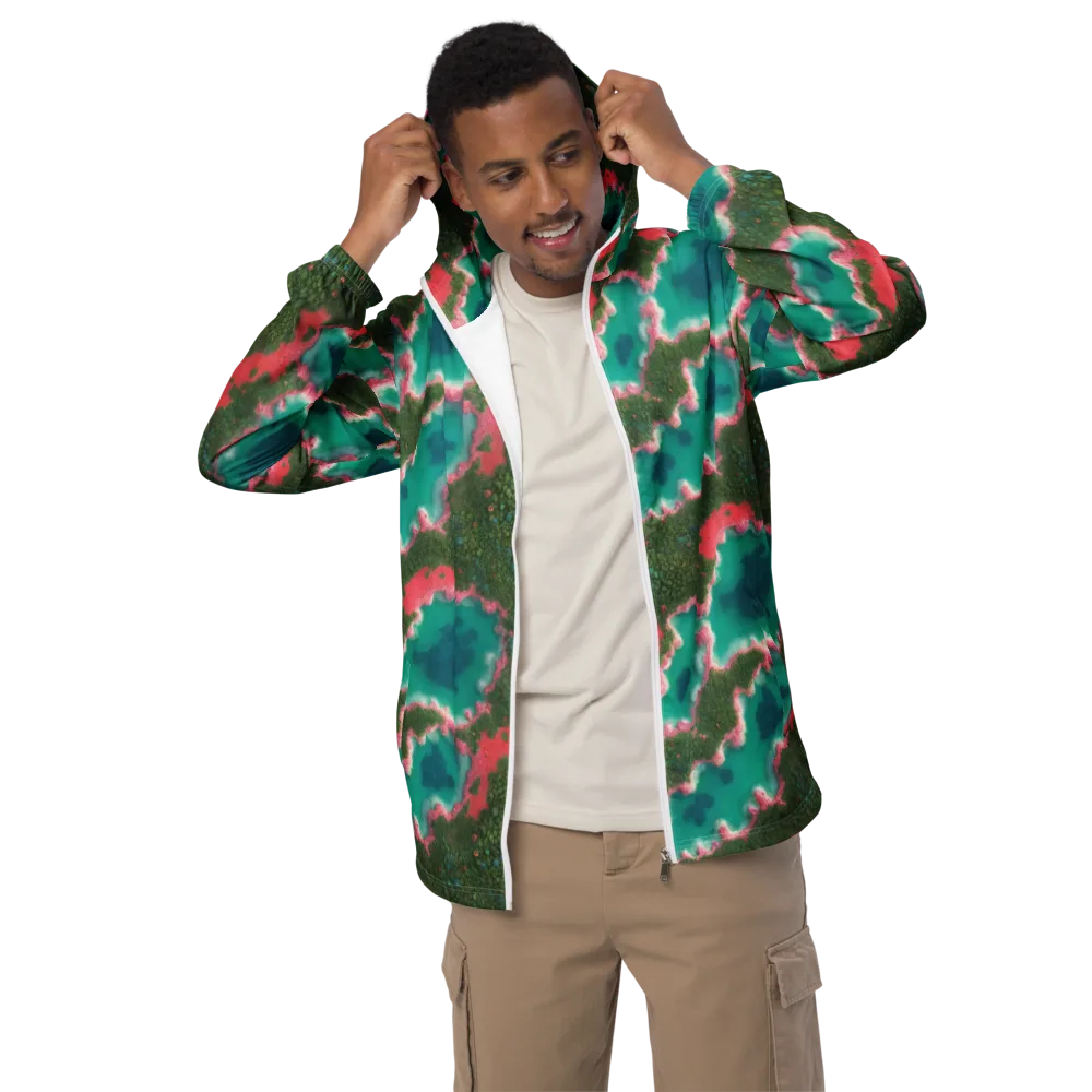 Verdant Lagoon on Men's Windbreaker — Front
