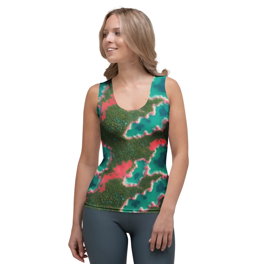 Verdant Lagoon on Women's Tank Top — Front