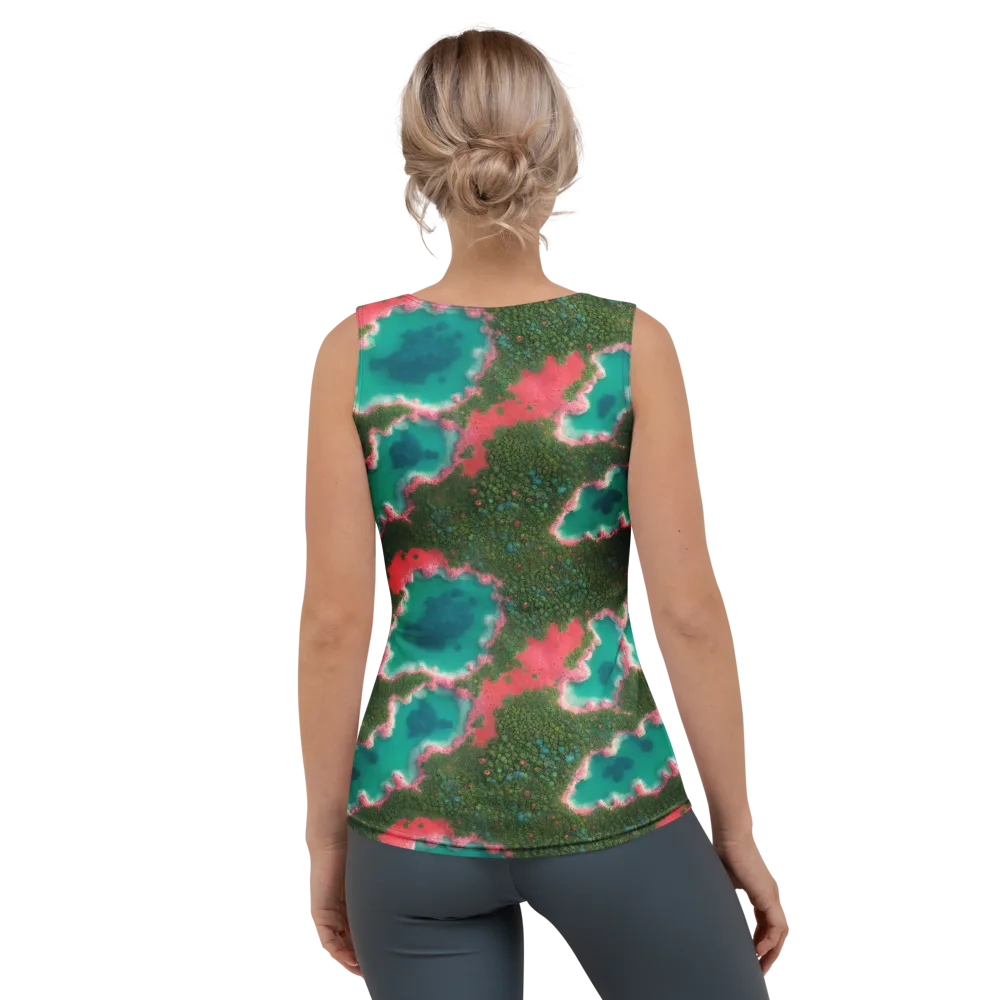 Verdant Lagoon on Women's Tank Top — Back
