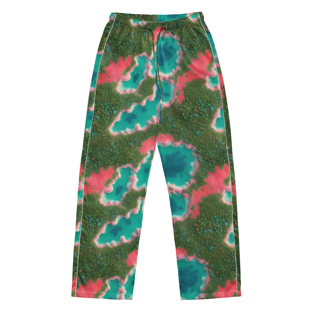 Verdant Lagoon on Women's Pajama Pants — Front
