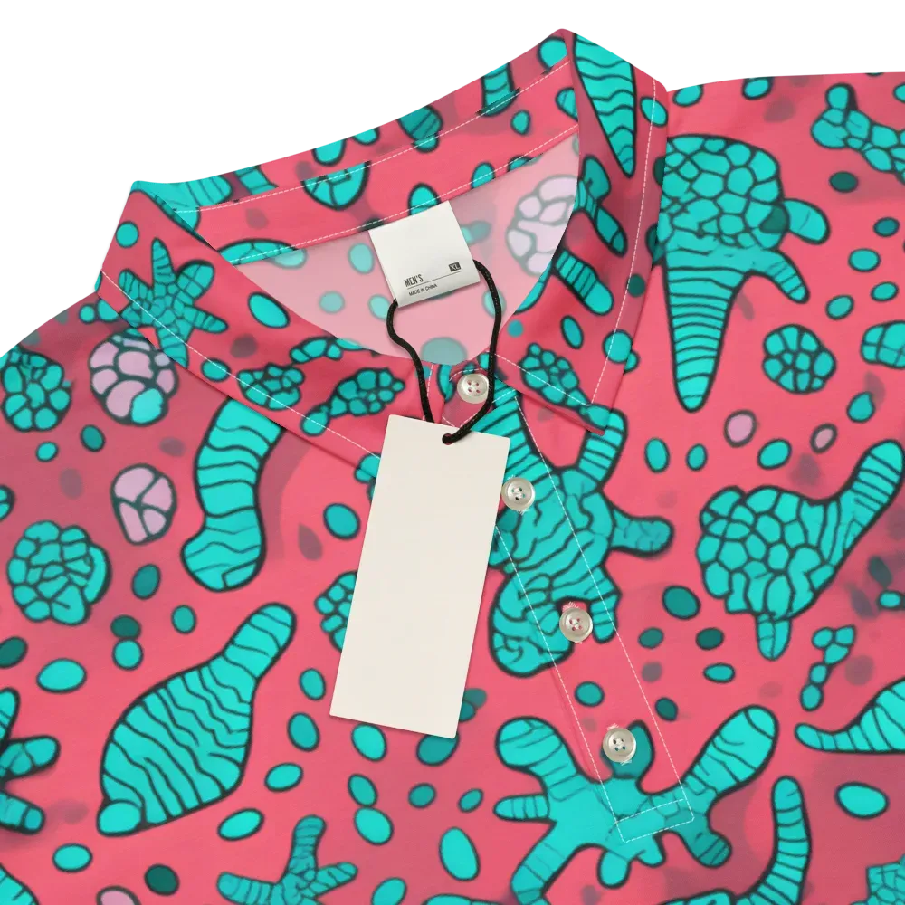 Coral Candy on Men's Slim Fit Polo Shirt — Product details
