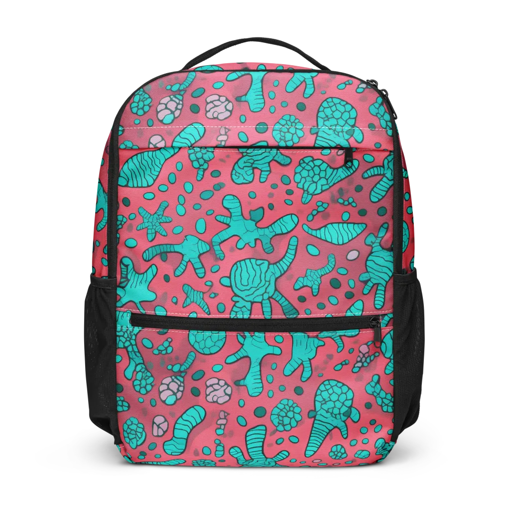 Coral Candy on Utility Backpack — Front