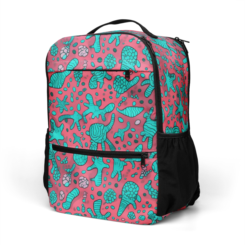 Coral Candy on Utility Backpack — Left Front