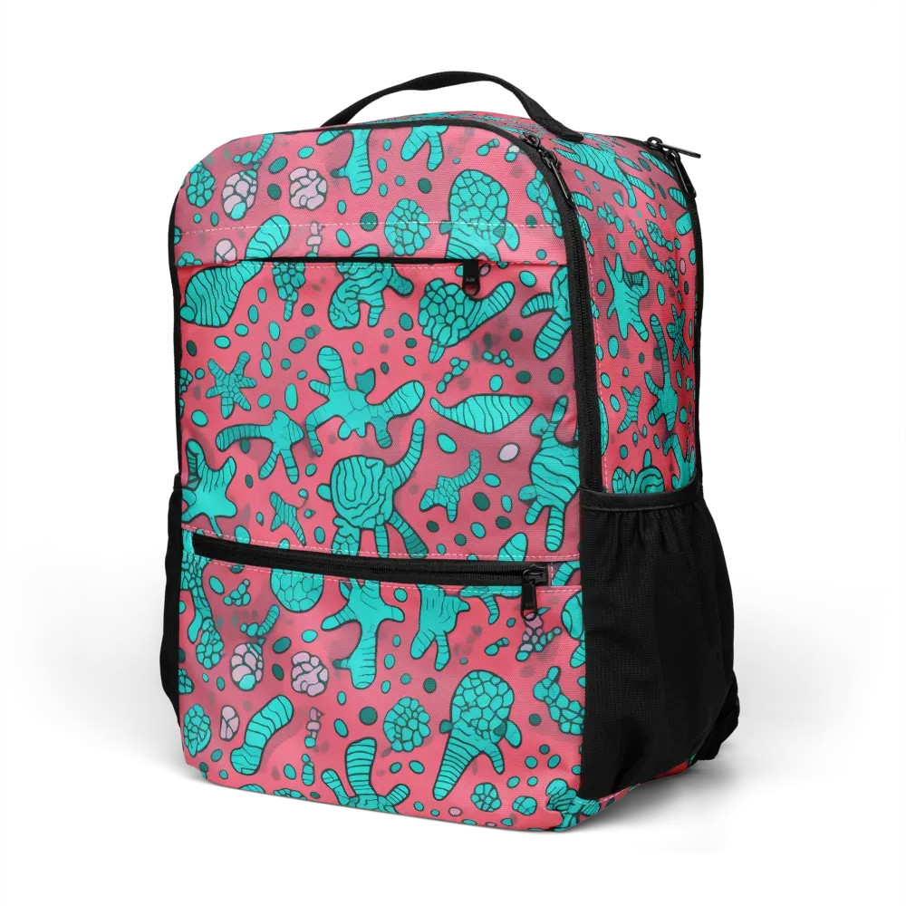 Coral Candy on Utility Backpack — Left Front