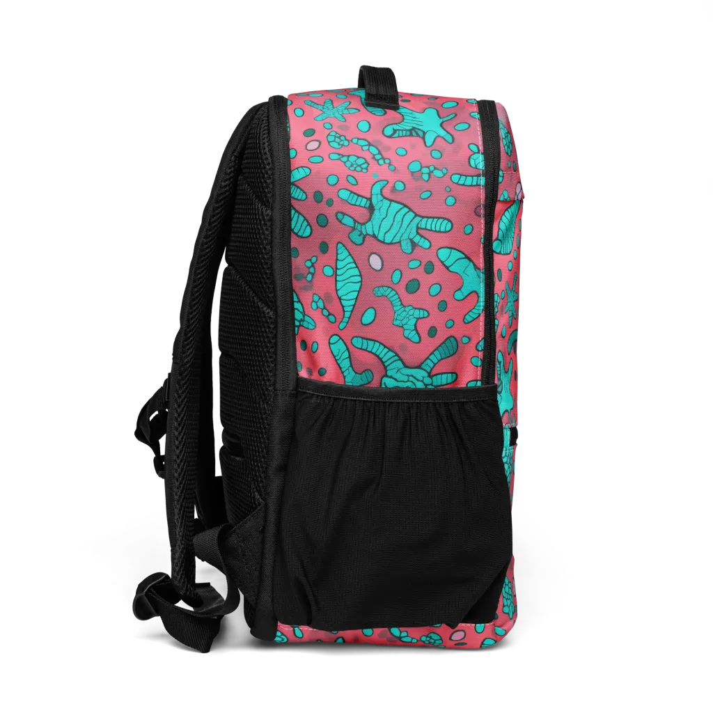 Coral Candy on Utility Backpack — Right