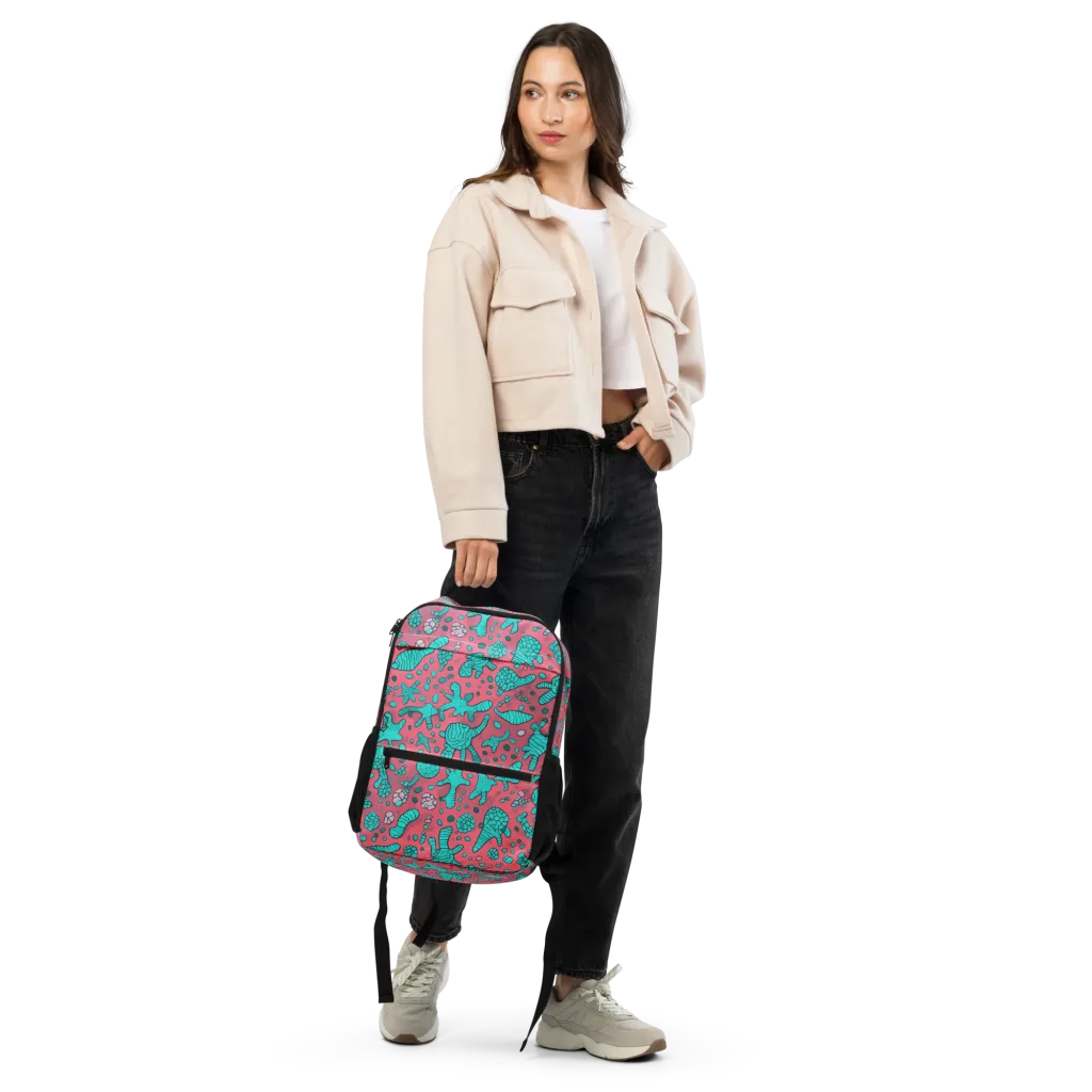 Coral Candy on Utility Backpack — Front
