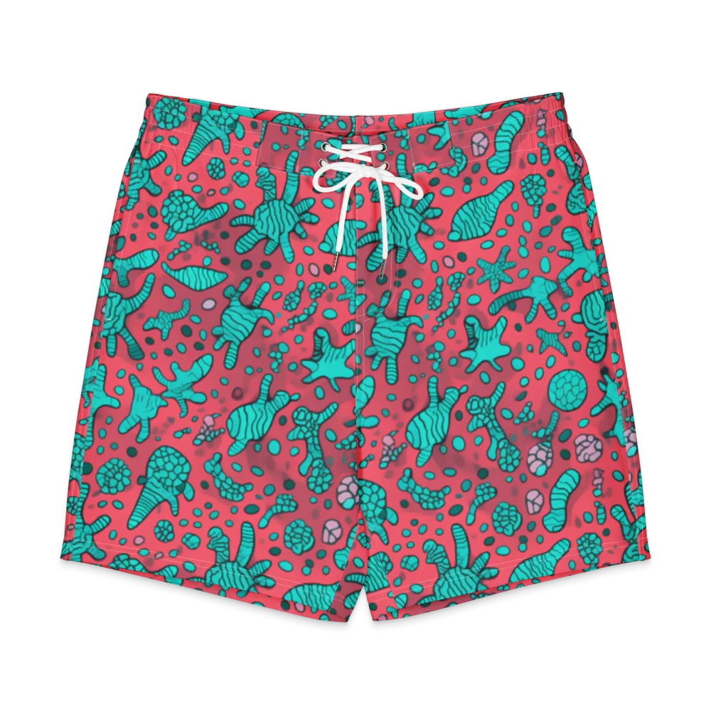 Coral Candy on Men's Board Shorts — Front
