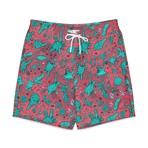 Coral Candy on a Men's Board Shorts