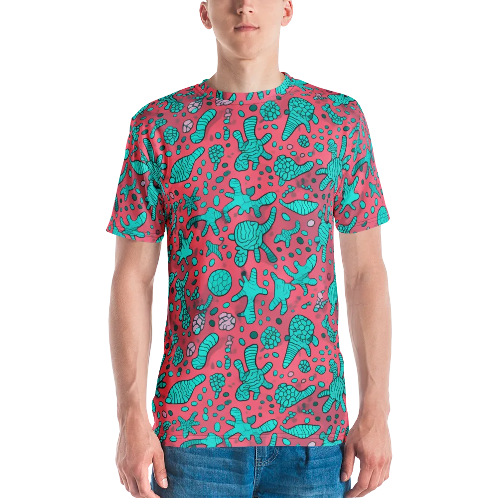 Coral Candy on Men's Crew Neck T-Shirt — Front