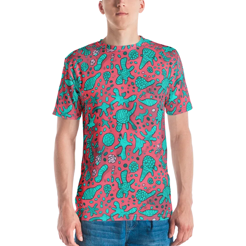 Coral Candy on Men's Crew Neck T-Shirt — Front