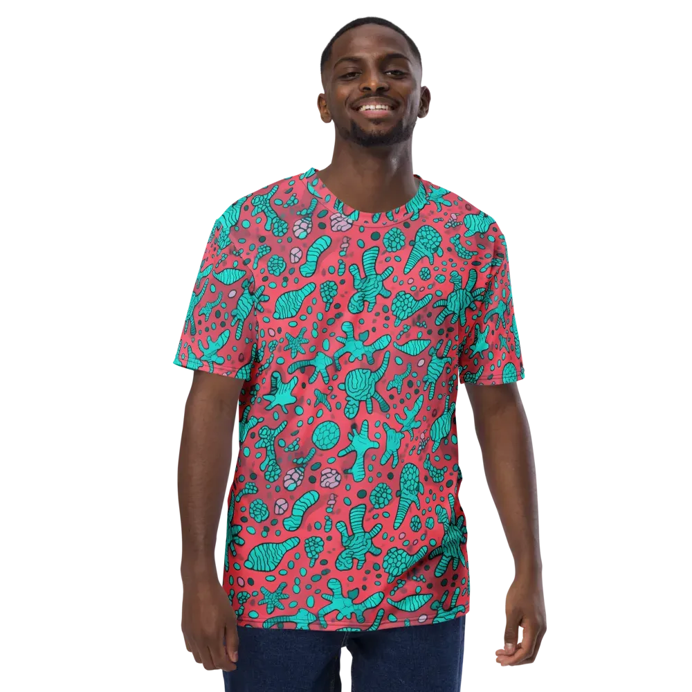 Coral Candy on Men's Crew Neck T-Shirt — Front