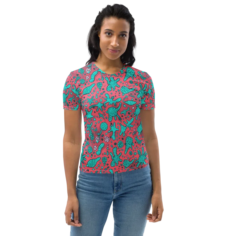 Coral Candy on Women's Crew Neck T-Shirt — Front