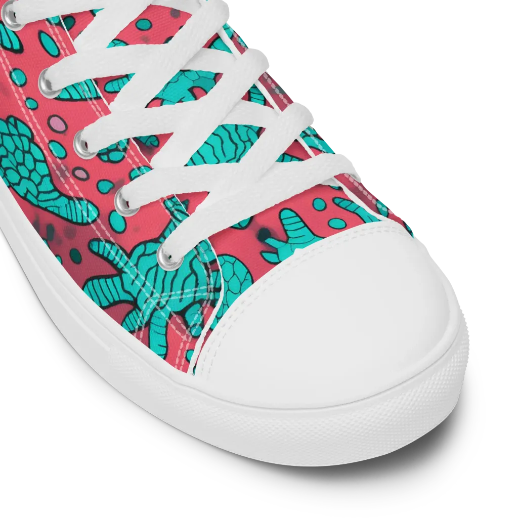 Coral Candy on Women's High Top Canvas Shoes — Product details