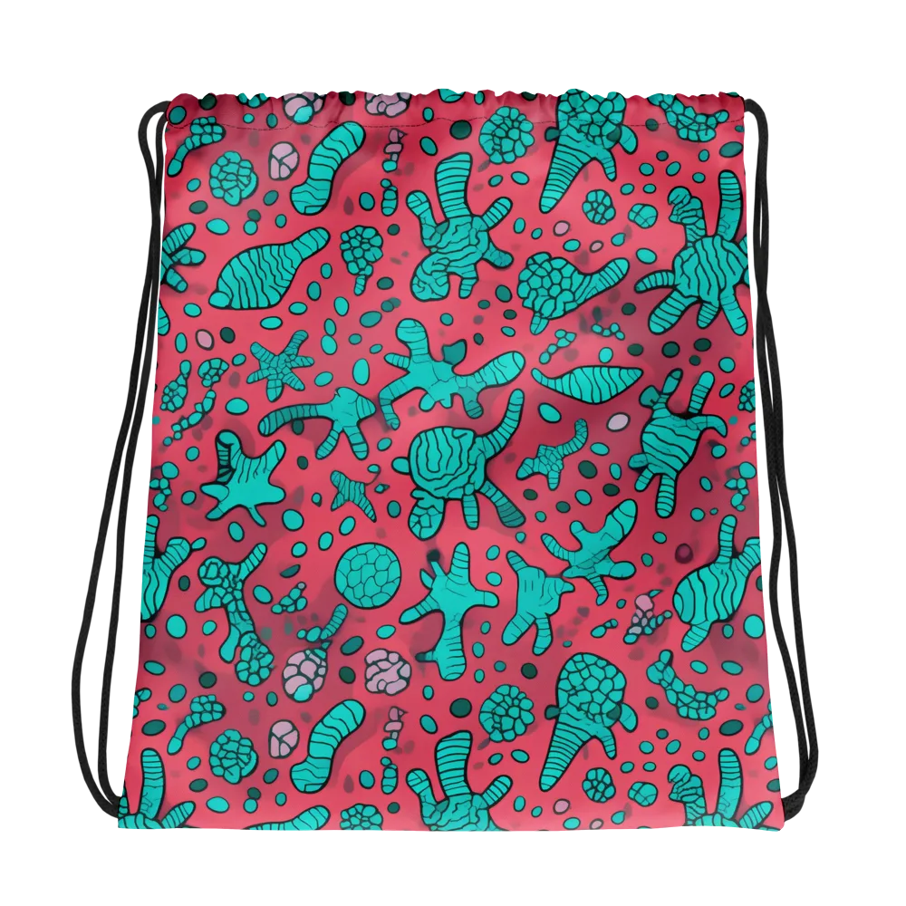 Coral Candy on Drawstring Bag — Photo