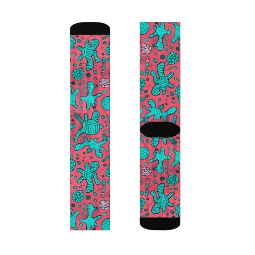 Coral Candy on a Socks
