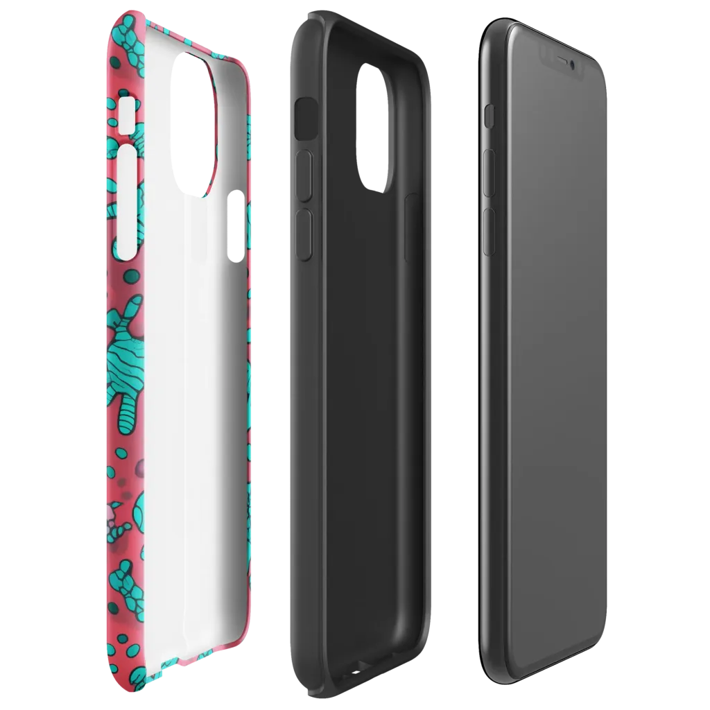 Coral Candy on Tough Case for iPhone® — Right