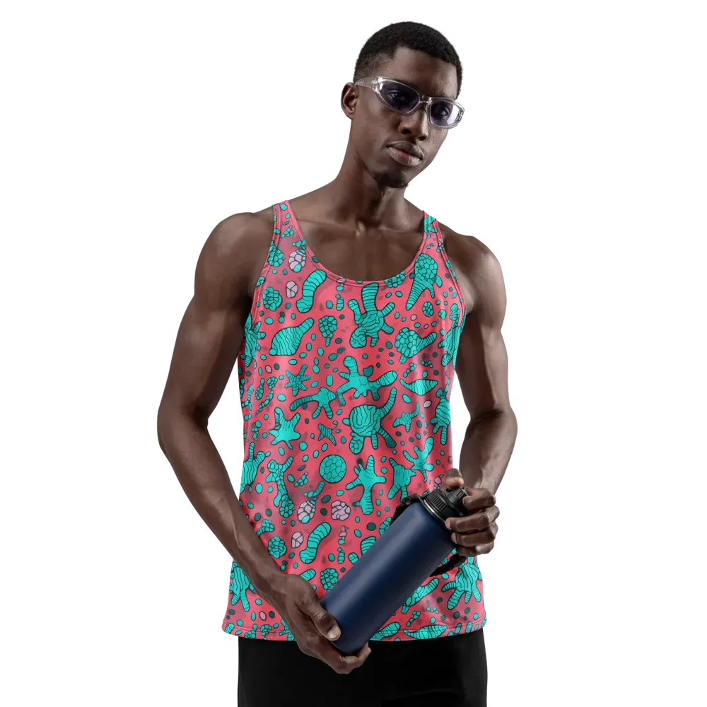 Coral Candy on Men's Tank Top — Front
