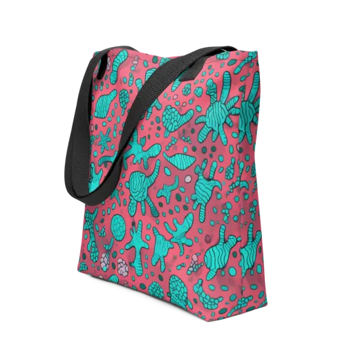Coral Candy on a Tote Bag
