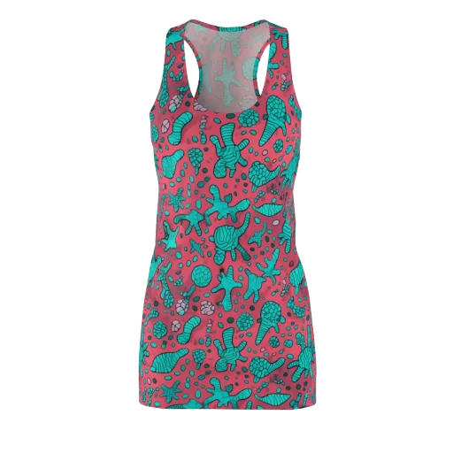 Coral Candy on a Racerback Dress