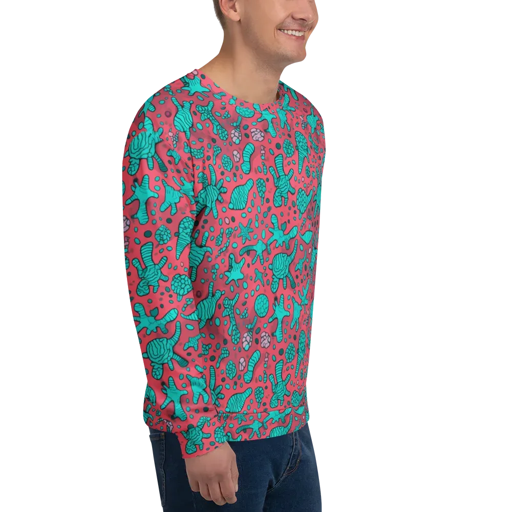 Coral Candy on Sweatshirt — Right Front